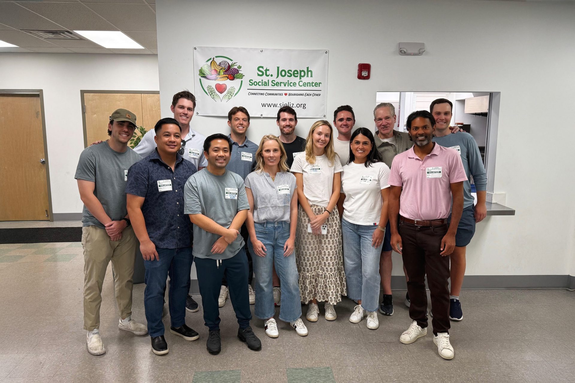 The Azora Capital team gathered at St. Joseph Social Service Center
